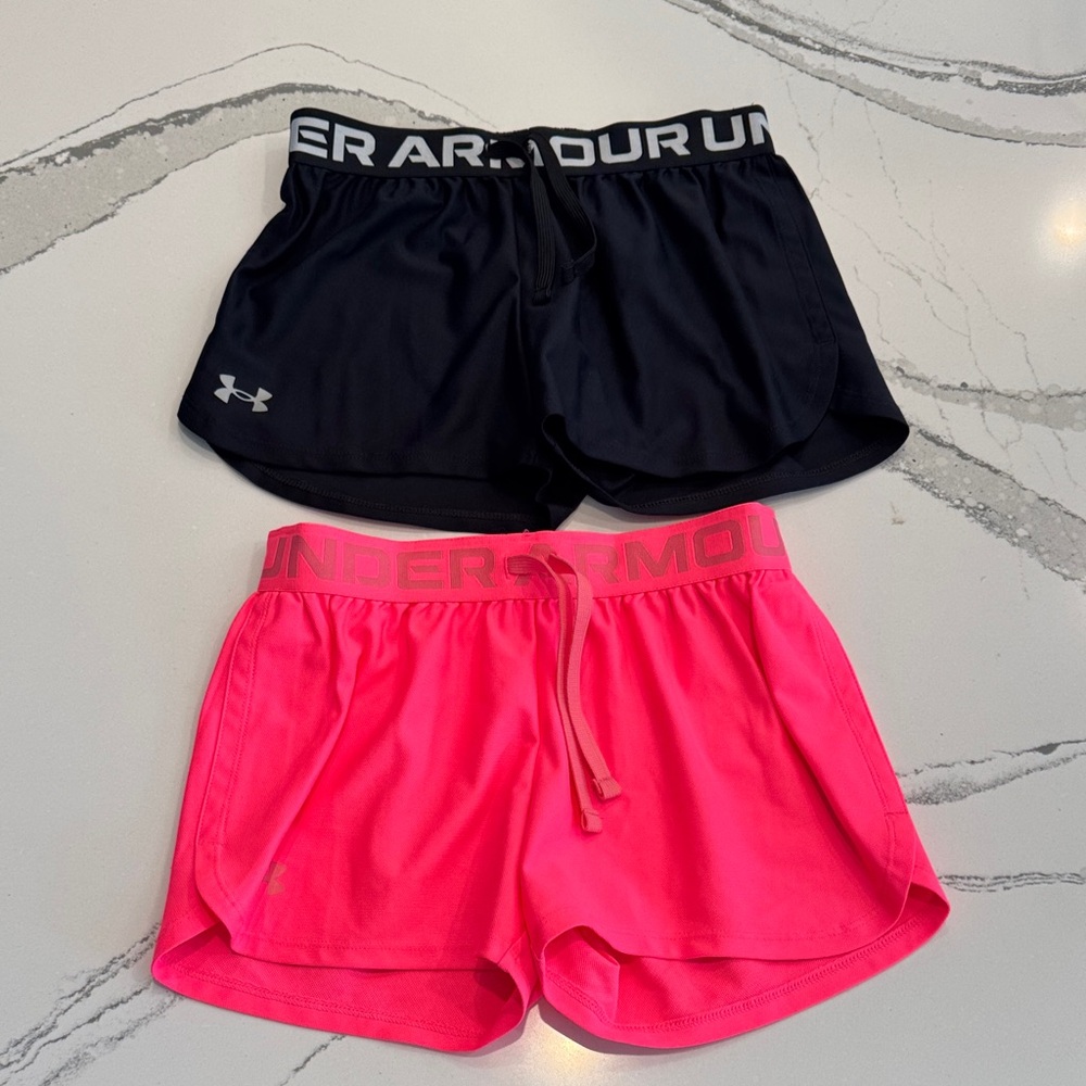 Under Armour Girls Play Up Shorts Size Medium YMD